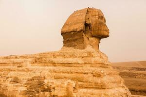 famoso egípcio pirâmides do giza. panorama dentro Egito. pirâmide dentro deserto. África. maravilha do a mundo foto