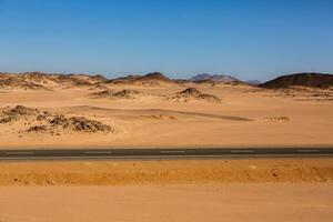 panorama do sahara deserto dentro Egito. conceptual para liberdade, desfrutando a jornada. foto
