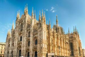 a gótico milão catedral, também conhecido como domo di Milão, Itália foto