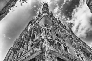 esculturas do Palau de la musica catalã, barcelona, catalunha, Espanha foto