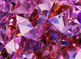 luxo abstrato realista roxa cristal textura reflexão fechar acima fundo 3d Renderização foto