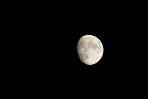 cheio lua brilhante dentro a outono céu dentro Pensacola florida, Unidos estados Outubro 23 2023 foto