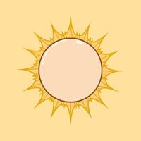 Sol clipart vetor. Sol adesivo vetor ícone foto