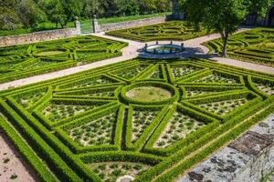 jardim dentro castelo escorial às san Lorenzo perto madri Espanha foto