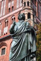 nicolau Copérnico estátua dentro para correr, Polônia foto