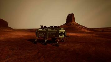 futurista laboratório dentro arisona deserto foto