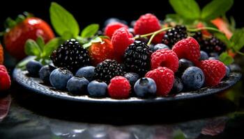 ai gerado limonada, citrino fruta, hortelã folha, gelo, refrescante verão beber gerado de ai foto