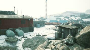 Visão do abandonado polar estação foto