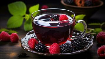 ai gerado saúde saudável chá beber antioxidante ai gerado foto