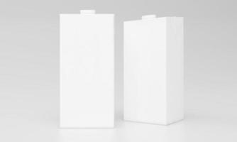 embalagem de leite embalagem design de pacote renderizado em 3D foto