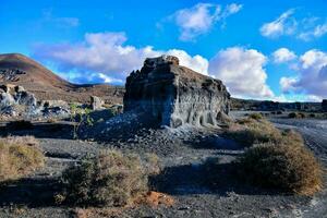 a vulcânico panorama do a ilha do tenerife foto