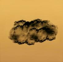 nuvem forma com uma reflexão ilustração, nuvem do fumaça foto