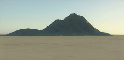 montanha no deserto foto