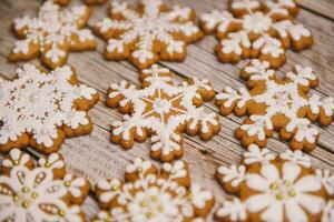 Natal colorida biscoitos para fundo foto