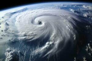 ai gerado terra natureza chuva tufão catástrofe tornado atmosfera vento furacão meteorologia foto