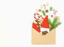 envelope com Natal objetos foto