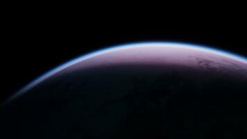 superfície do terra planeta dentro profundo espaço foto