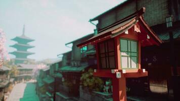 lindo tample dentro Quioto Japão foto