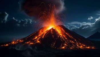 ai gerado majestoso montanha pico, coberto de neve e tranquilo, dentro japonês outono gerado de ai foto