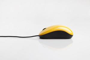 mouse de computador amarelo foto