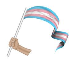 3d ilustração transgêneros bandeira foto