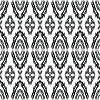 desatado abstrato étnico padronizar com ikat estilo. oriental tribal ilustração. Preto e branco cores. Projeto para têxtil, tecido, roupas, cortina, tapete, ornamento, papel de parede, fundo, papel. foto