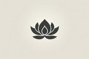 ai gerado mulher natureza símbolo modelo ioga abstrato flor plantar logotipo ícone floral Projeto spa zen foto