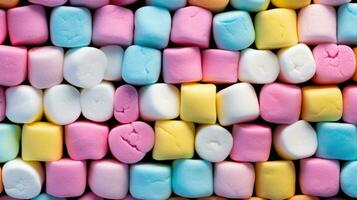 ai gerado sobremesa saboroso confecção branco suave açúcar Comida Rosa marshmallow pouco saudável fundo foto