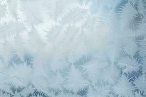ai gerado padronizar gelo frio abstrato janela Natal texturizado vidro fundo sazonal natureza foto