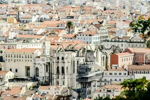 a cidade panorama do Lisboa, Portugal foto