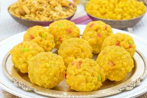 indiano doce Comida laddu foto