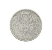 indiano moeda ou indiano velho moeda em branco fundo foto