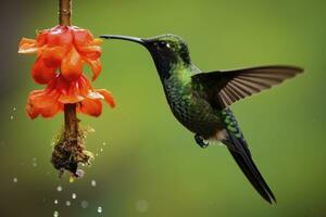 ai gerado beija Flor dentro costa rica. ai gerado. foto