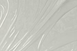 plástico transparente celofane saco em branco fundo. branco plástico filme embrulho textura fundo. branco plástico saco textura foto