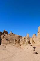 ruínas de jiaohe na província de xinjiang, china. foto