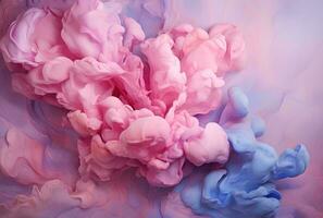 ai gerado abstrato fundo do acrílico pintura dentro água. colorida abstrato fundo. ramalhete do Rosa rosas foto