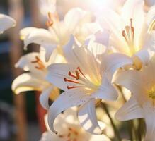 ai gerado ao ar livre flor fundo foto