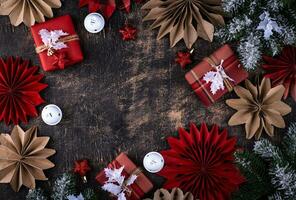 escandinavo estilo Natal papel decoração foto