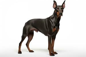 ai gerado doberman guarda cachorro clipart foto