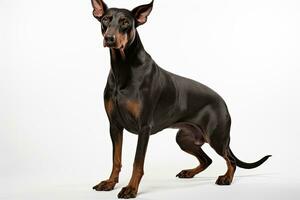 ai gerado doberman guarda cachorro clipart foto