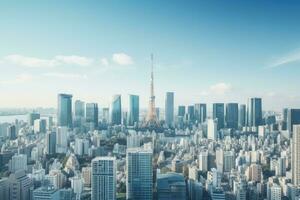 ai gerado arquitetura construção exterior dentro Taipei cidade foto