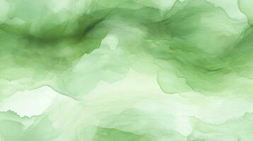 ai gerado abstrato verde aguarela textura para uma vibrante fundo. foto