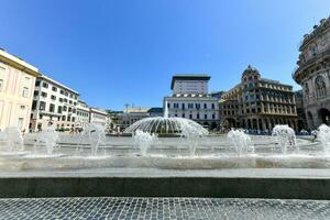 praça de Ferrari - Génova, Itália foto