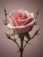 ai gerado livre comemoro amor feliz dia dos namorados dia com deslumbrante rosa flores, generativo ai foto