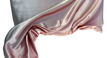 ai gerado abstrato suave elegante tecido. seda textura do suave fundo. fluindo ondas têxtil. foto