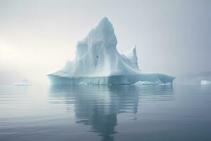 ai gerado iceberg dentro groenlândia. ai gerado foto