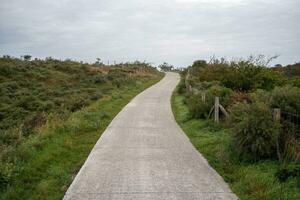 caminho dentro a dunas foto