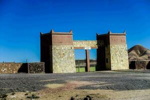 a Entrada para a Atlas montanhas foto