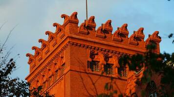 a velho histórico edifícios localizado dentro a universidade do pensilvânia foto