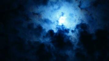 a lua noite Visão com a cheio lua e nuvens dentro a céu foto
